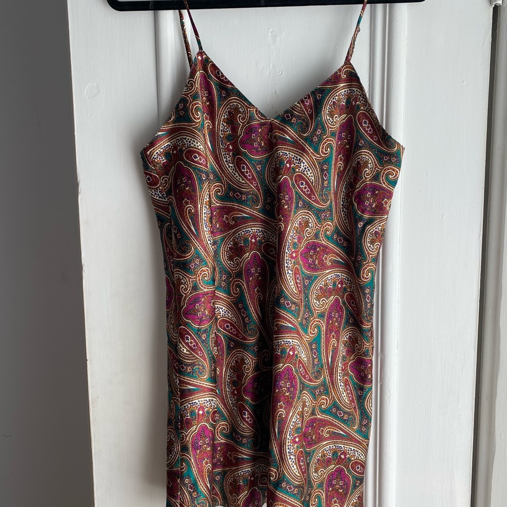Vintage Paisley Slip Dress